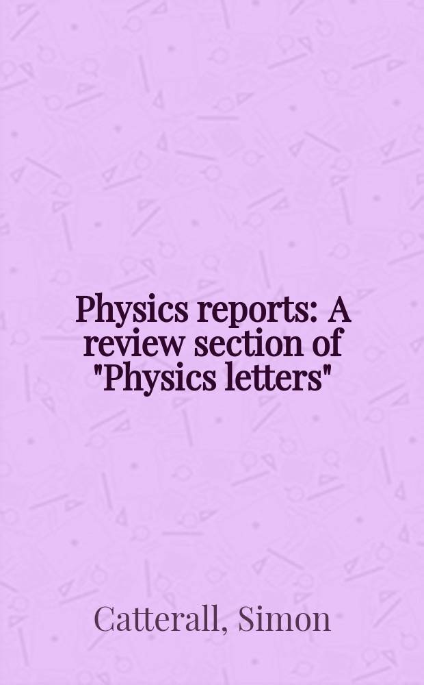 Physics reports : A review section of "Physics letters" (Sect. C). Vol. 484, №3/4 : Exact lattice supersymmetry