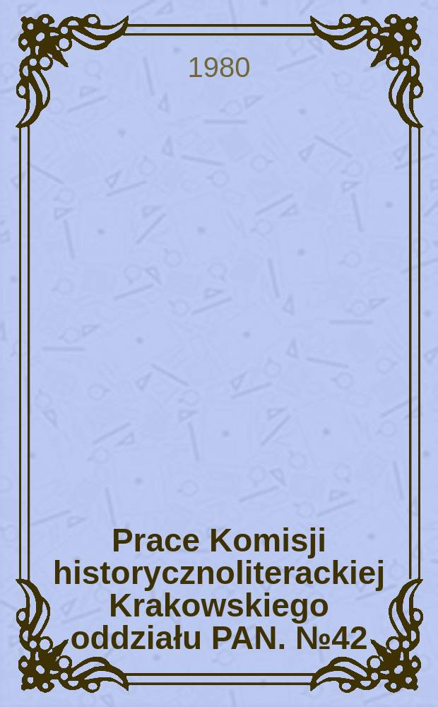 Prace Komisji historycznoliterackiej Krakowskiego oddziału PAN. №42 : Środki ekspresji pozasłownej w dramatach Staffa ...