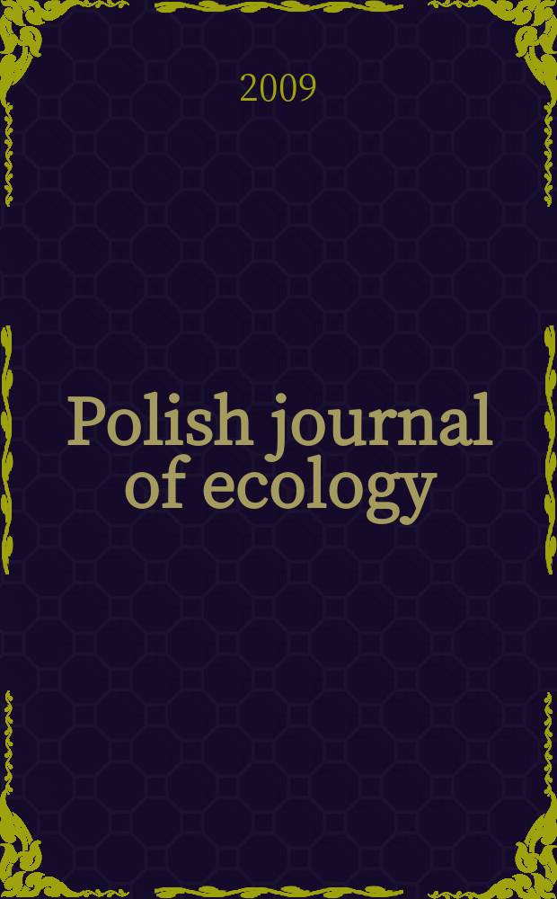 Polish journal of ecology : Form. Ekologia pol. Vol. 57, № 2