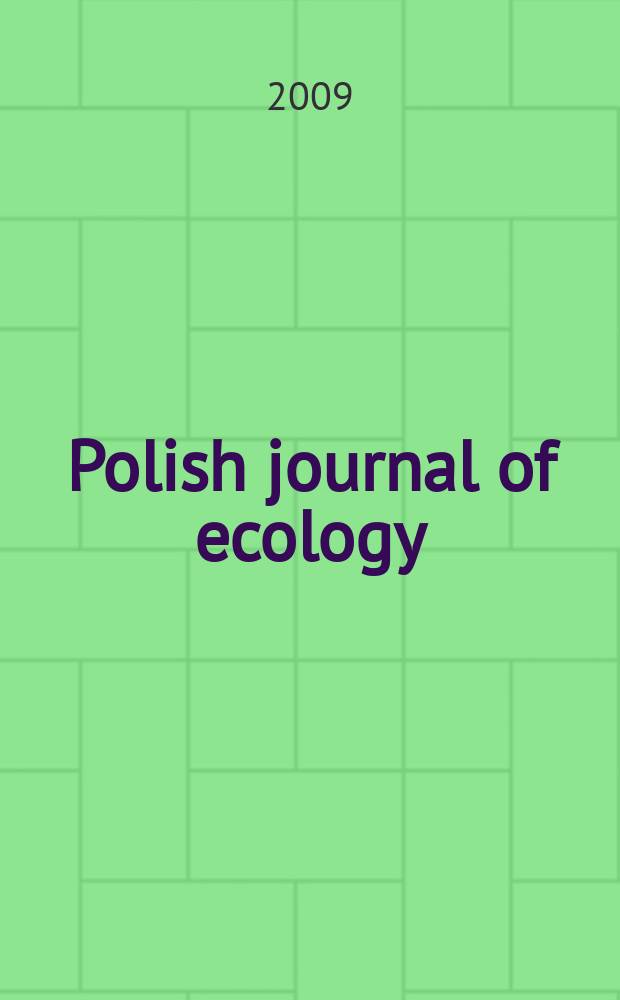 Polish journal of ecology : Form. Ekologia pol. Vol. 57, № 3