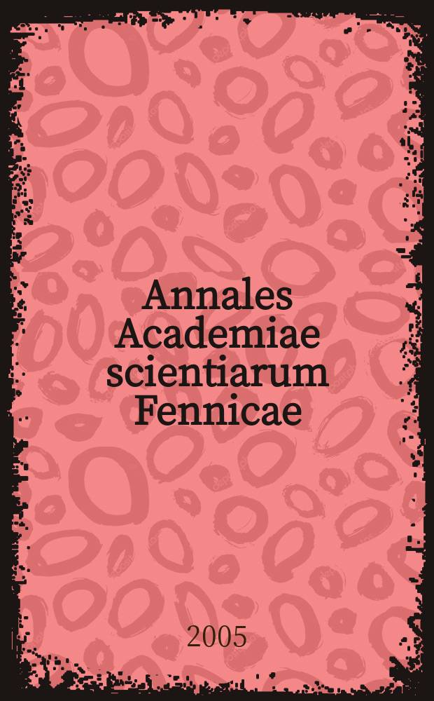 Annales Academiae scientiarum Fennicae : Rituals and relations