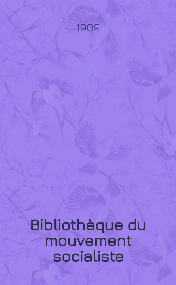 Bibliothèque du mouvement socialiste