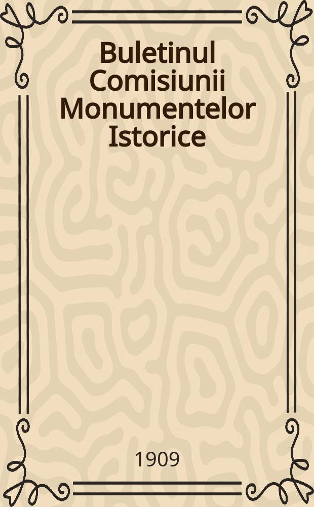 Buletinul Comisiunii Monumentelor Istorice