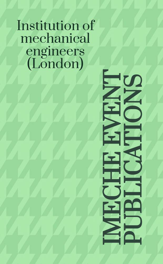 IMechE event publications