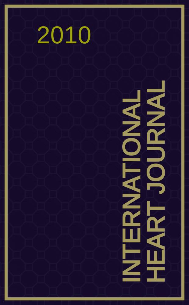 International heart journal : [Form. Japanese heart journal]. Vol. 51, № 1