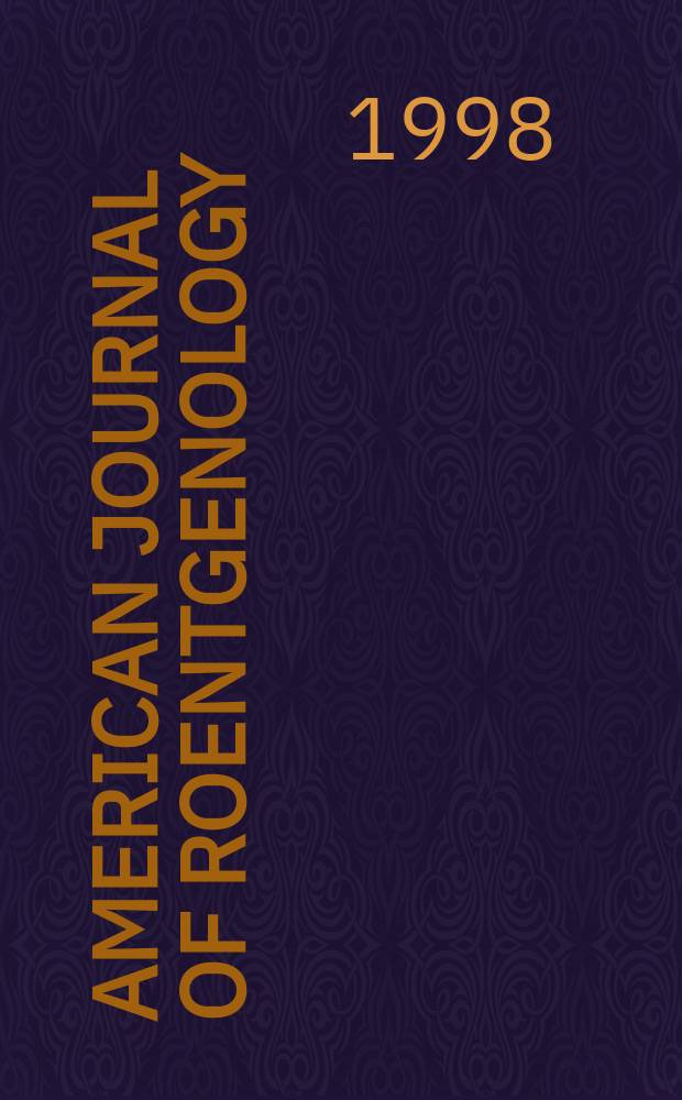 American journal of roentgenology : Including diagnostic radiology, radiation oncology, nuclear medicine, ultrasonography a. related basic sciences Offic. journal. Vol.171, № 1