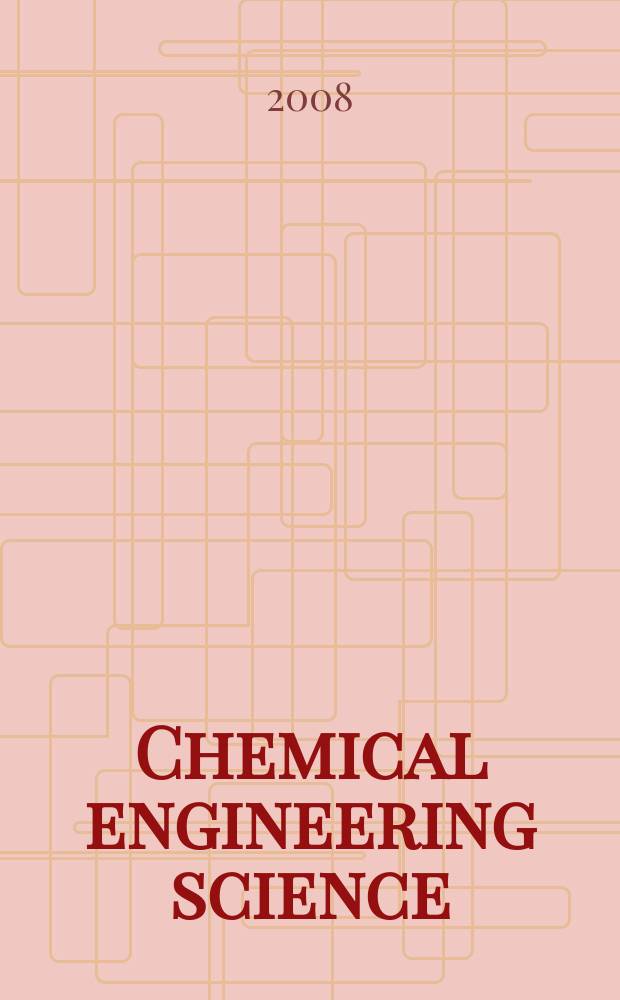 Chemical engineering science : Génie chimique. Vol. 63, № 10