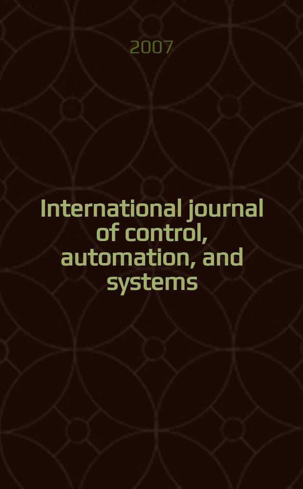 International journal of control, automation, and systems