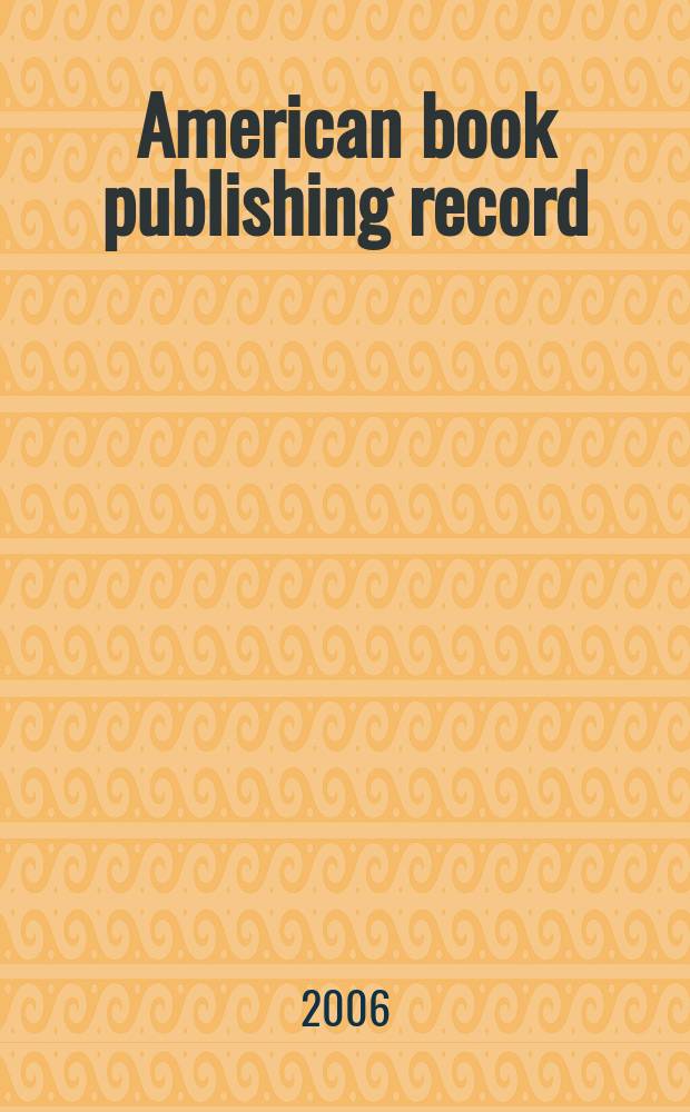 American book publishing record : A record of American book production in ... as catalogued by the Library of Congress and annotated by Publishers' weekly in the monthly issues of the American book publishing record Arranged by subject according to the Dewey decimal classification and indexed by author and by title. Vol. 47, № 2
