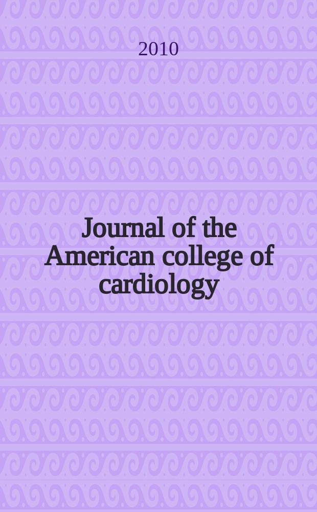 Journal of the American college of cardiology : JACC. Vol. 55, № 14