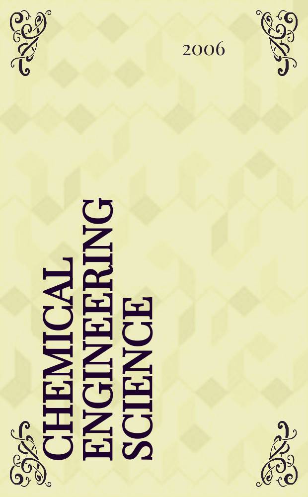 Chemical engineering science : Génie chimique. Vol. 61, № 8