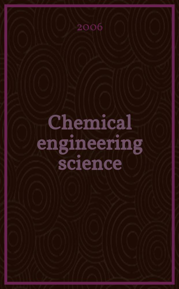 Chemical engineering science : Génie chimique. Vol. 61, № 18