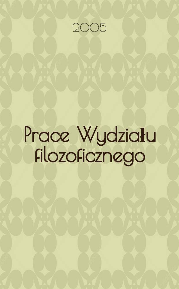 Prace Wydziału filozoficznego : Eutanazia