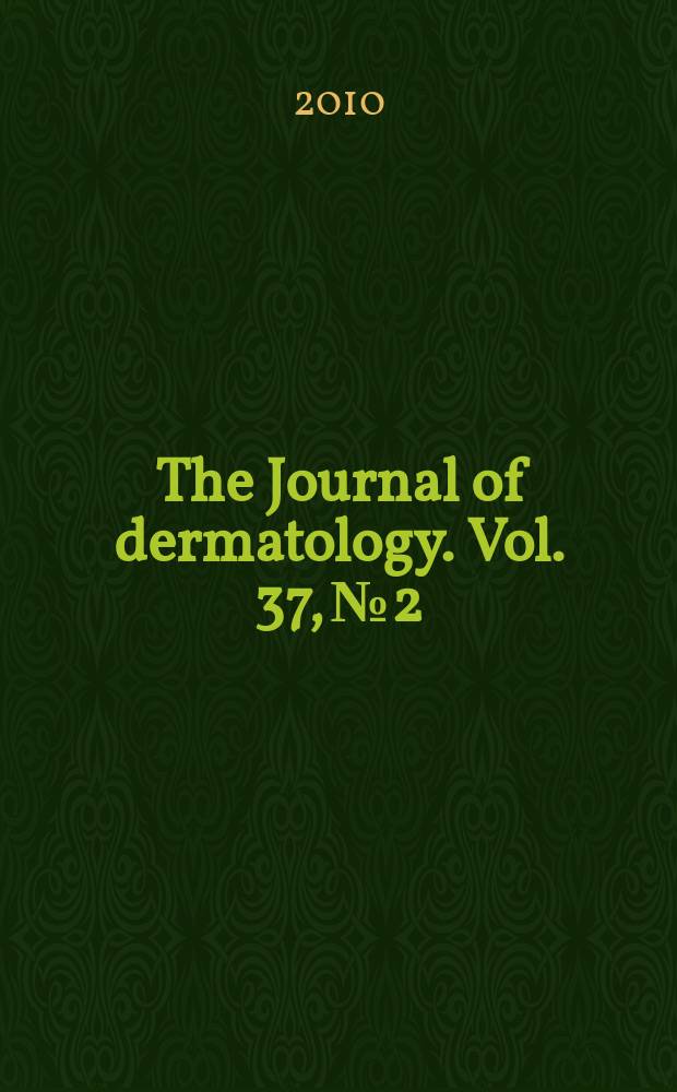 The Journal of dermatology. Vol. 37, № 2
