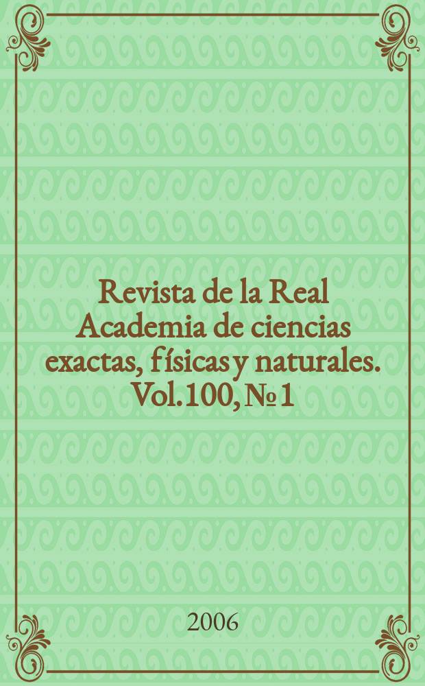 Revista de la Real Academia de ciencias exactas, físicas y naturales. Vol.100, №1/2 : Geometría de los espacios de Banach