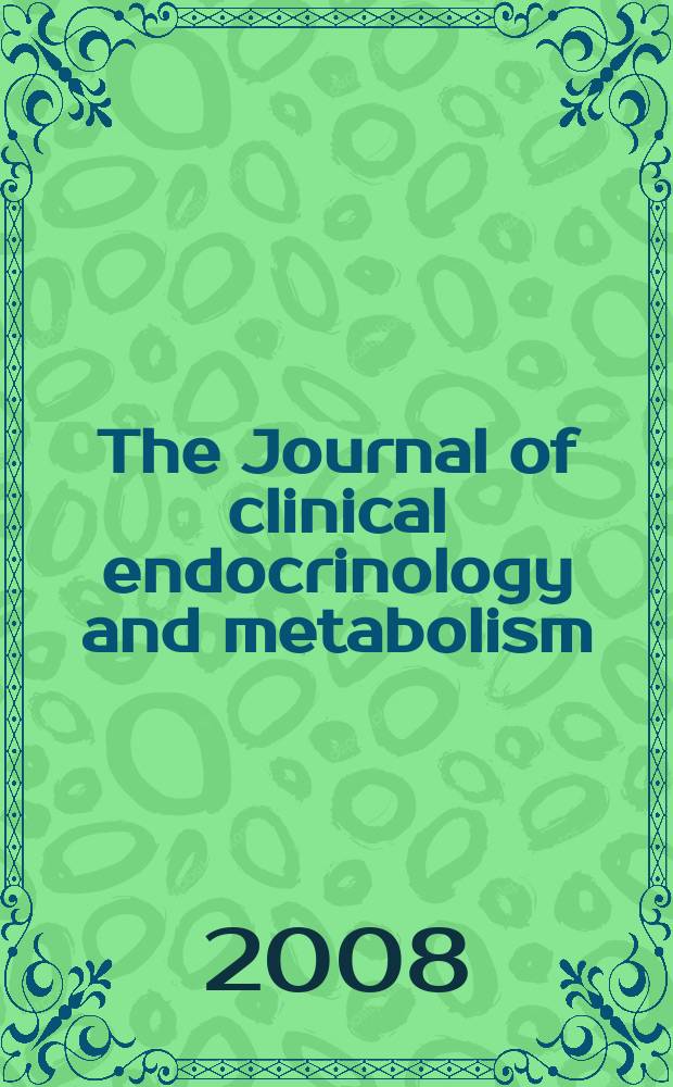 The Journal of clinical endocrinology and metabolism : Official journal of the Endocrine society. Vol. 93, № 7