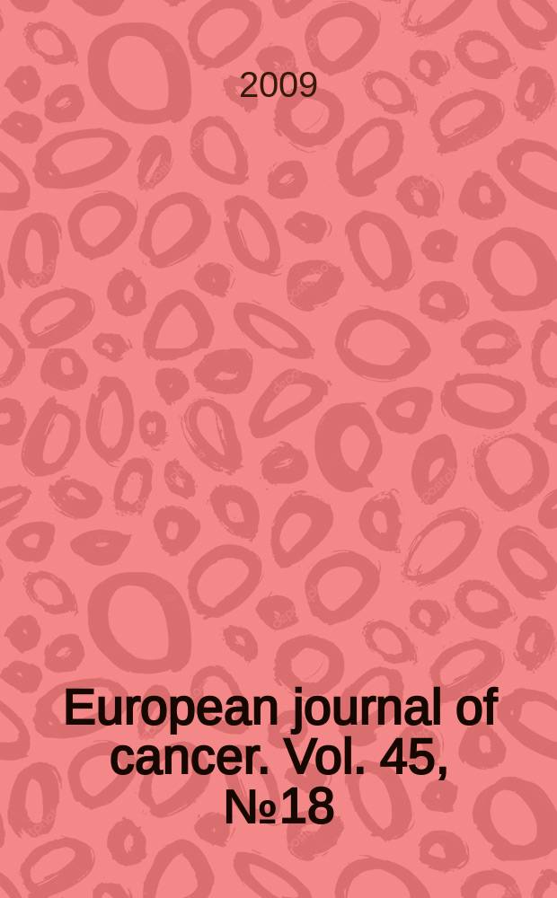 European journal of cancer. Vol. 45, № 18