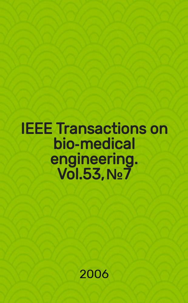 IEEE Transactions on bio-medical engineering. Vol.53, № 7