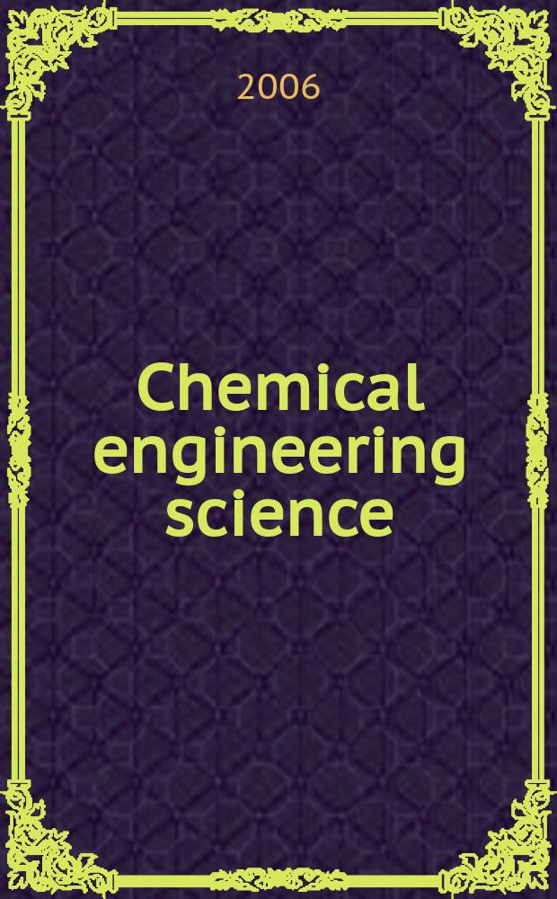 Chemical engineering science : Génie chimique. Vol. 61, № 23