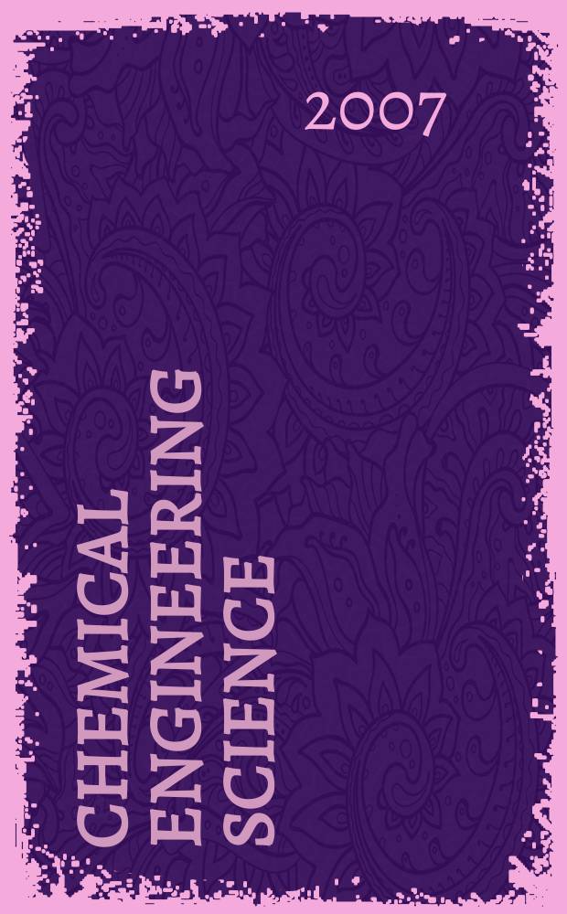 Chemical engineering science : Génie chimique. Vol. 62, № 9