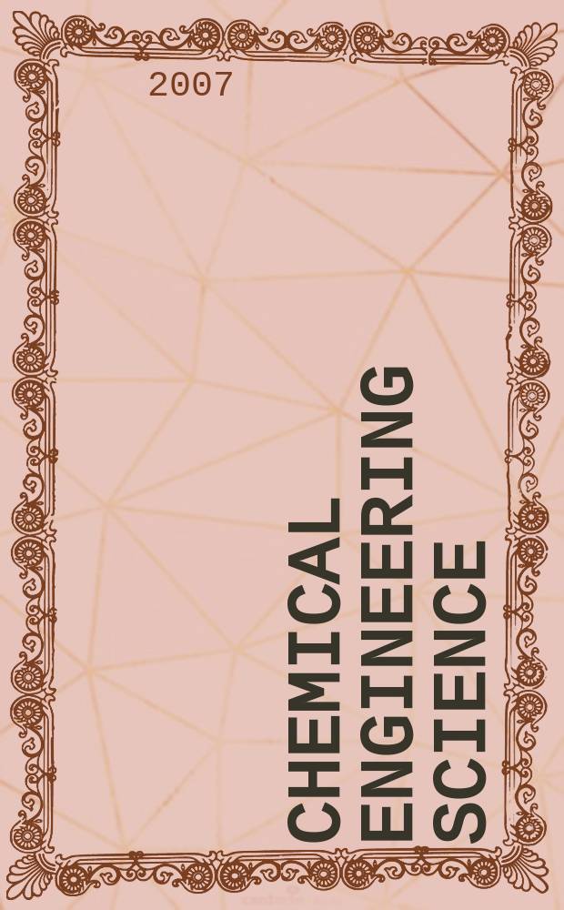 Chemical engineering science : Génie chimique. Vol. 62, № 22