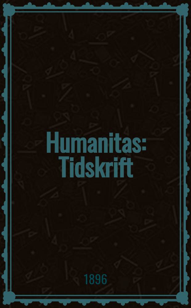 Humanitas : Tidskrift