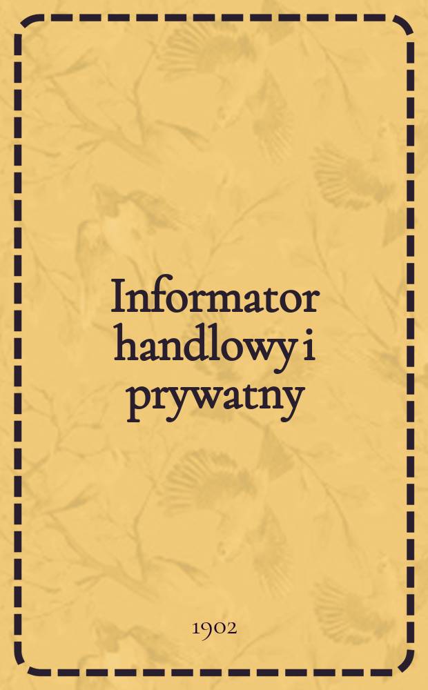 Informator handlowy i prywatny