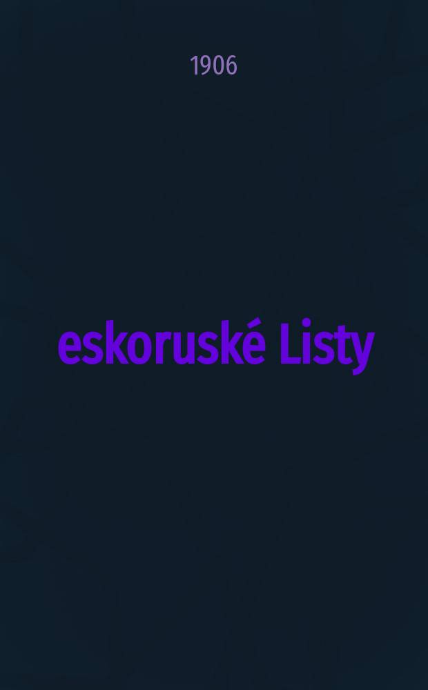 Českorusk&eacute; Listy