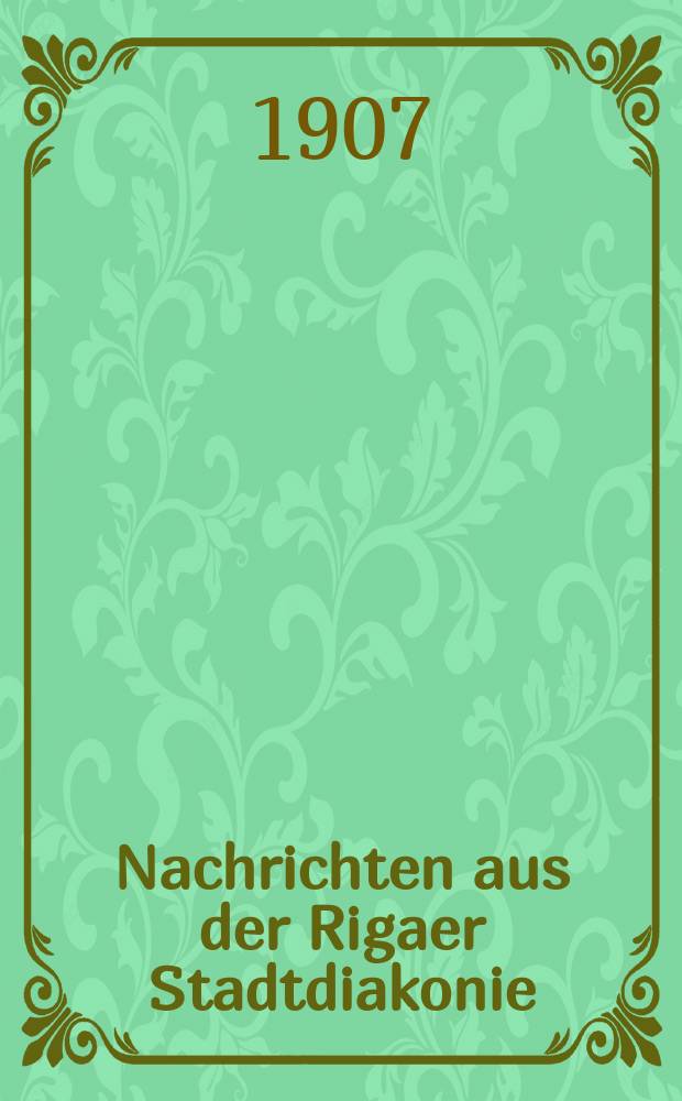 Nachrichten aus der Rigaer Stadtdiakonie