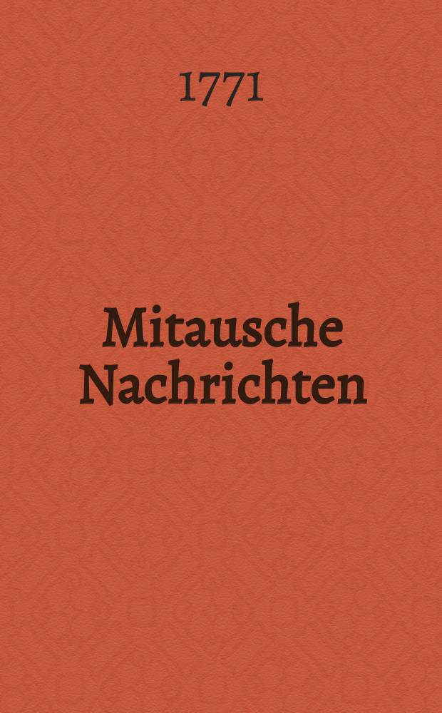Mitausche Nachrichten