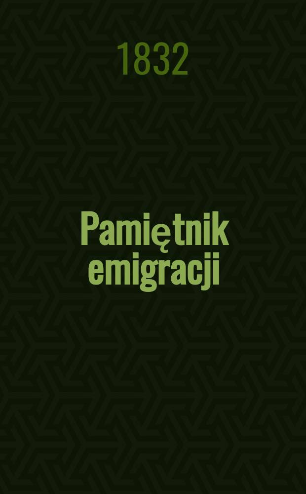Pamiętnik emigracji