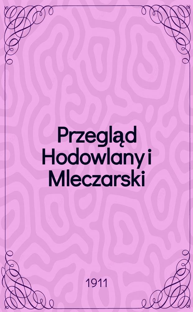 Przegląd Hodowlany i Mleczarski