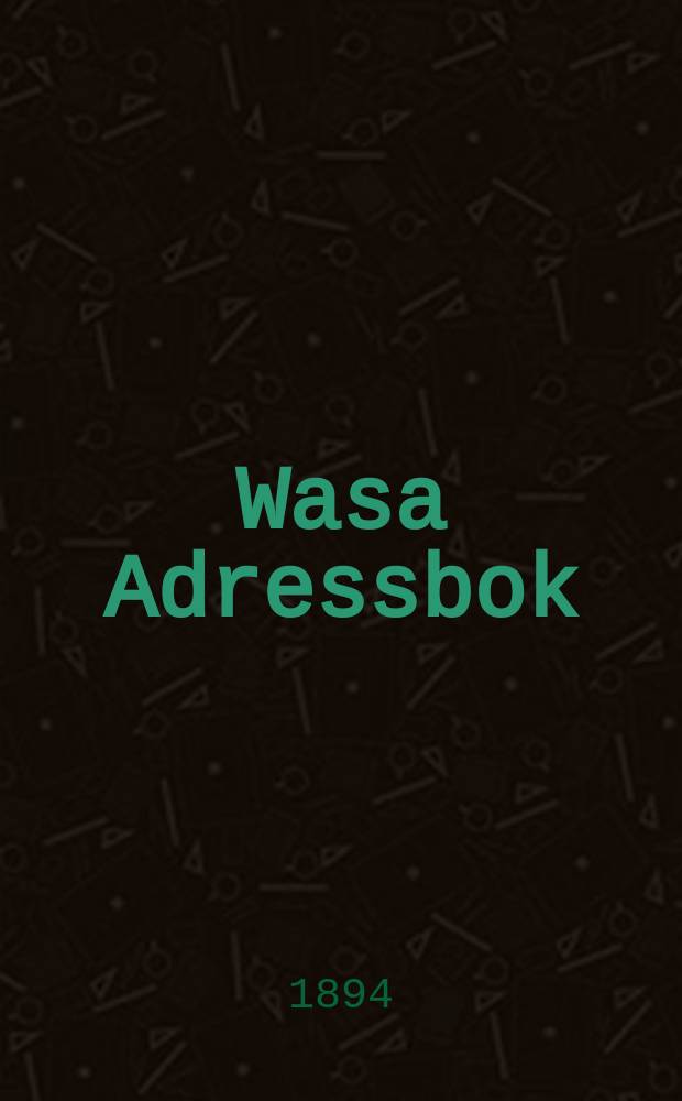 Wasa Adressbok