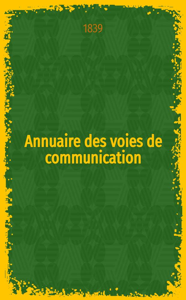 Annuaire des voies de communication