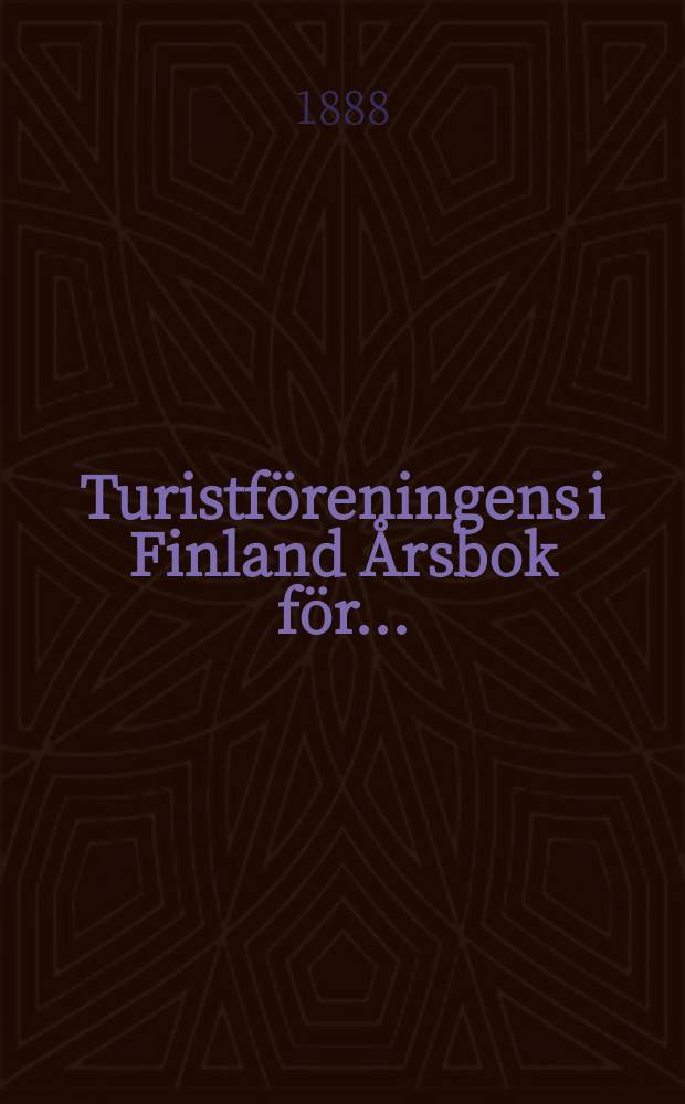 Turistföreningens i Finland Årsbok för ...
