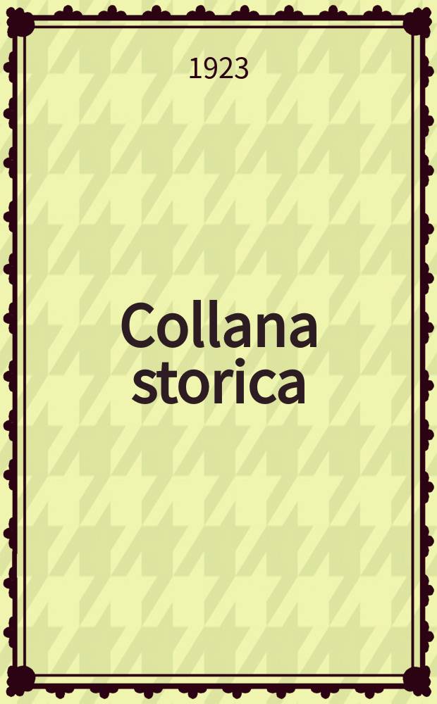 Collana storica