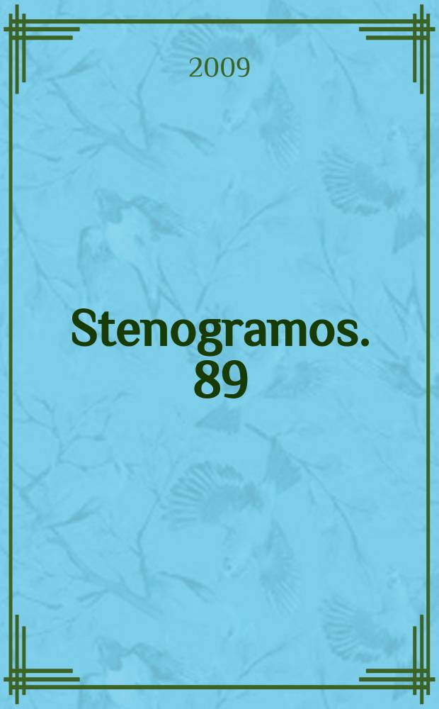 Stenogramos. 89