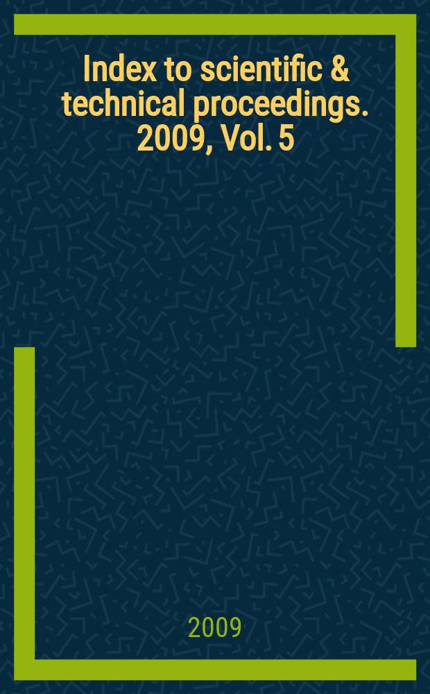 Index to scientific & technical proceedings. 2009, Vol. 5 : Permuterm subject index (Functi-Planet)