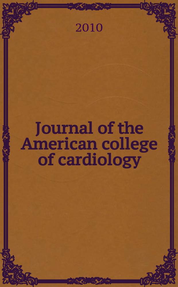 Journal of the American college of cardiology : JACC. Vol. 55, № 17
