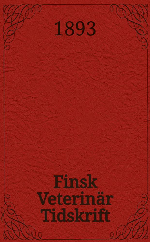 Finsk Veterinär Tidskrift