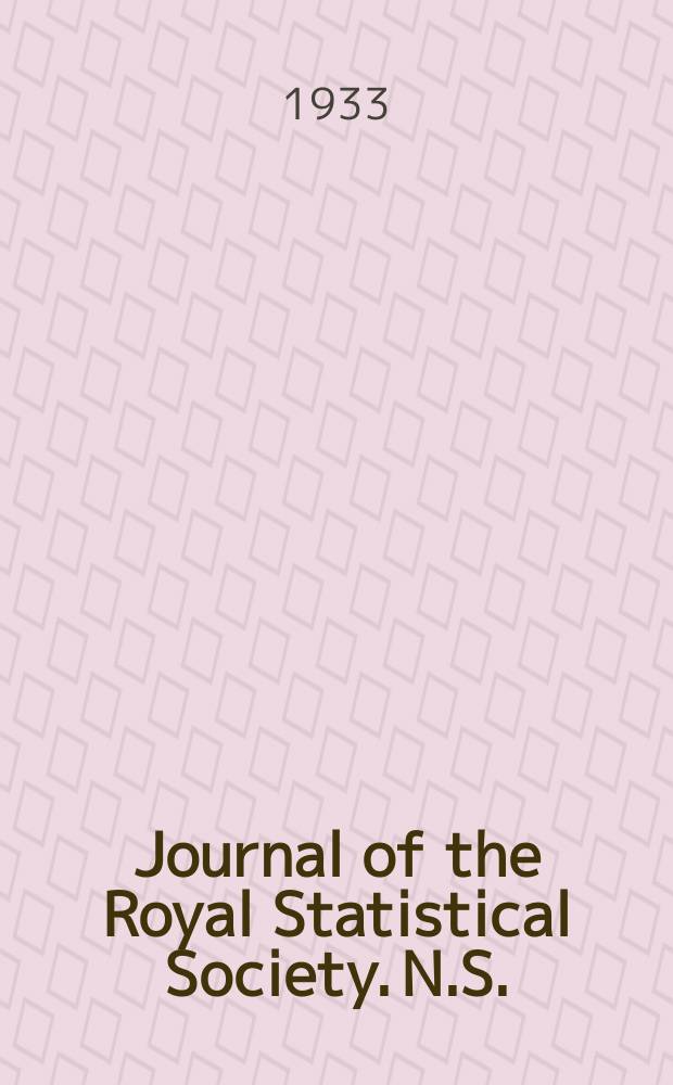 Journal of the Royal Statistical Society. N.S.
