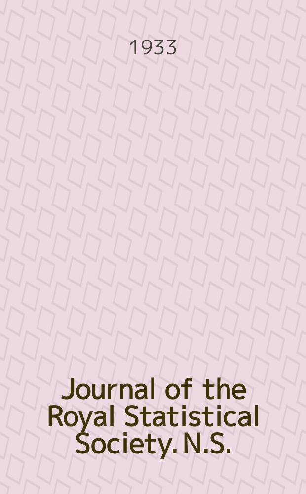 Journal of the Royal Statistical Society. N.S.