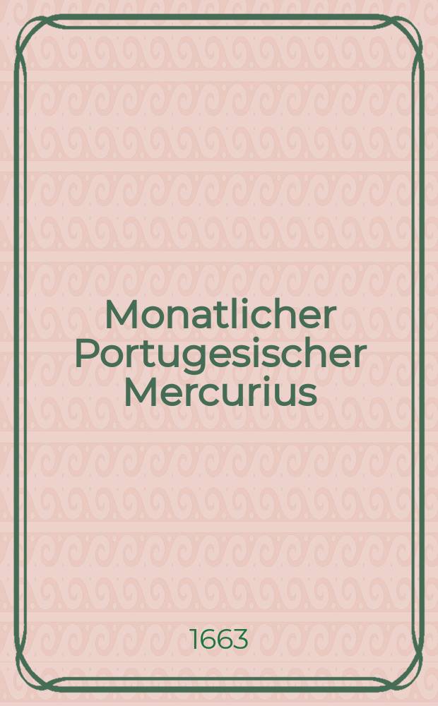 Monatlicher Portugesischer Mercurius
