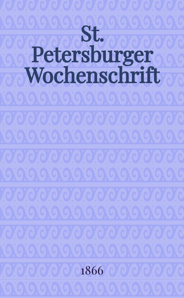St. Petersburger Wochenschrift