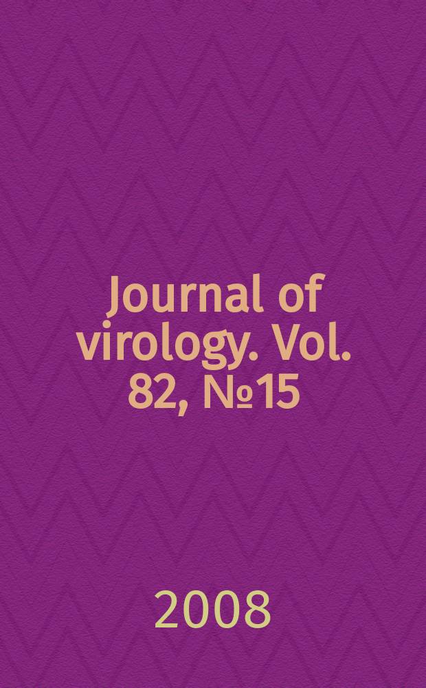 Journal of virology. Vol. 82, № 15