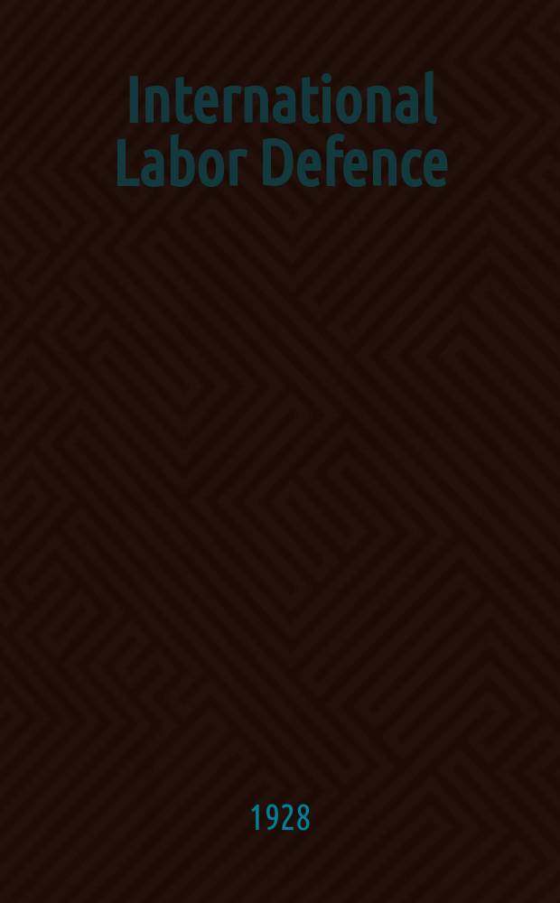 International Labor Defence : New England District Office Bulletin