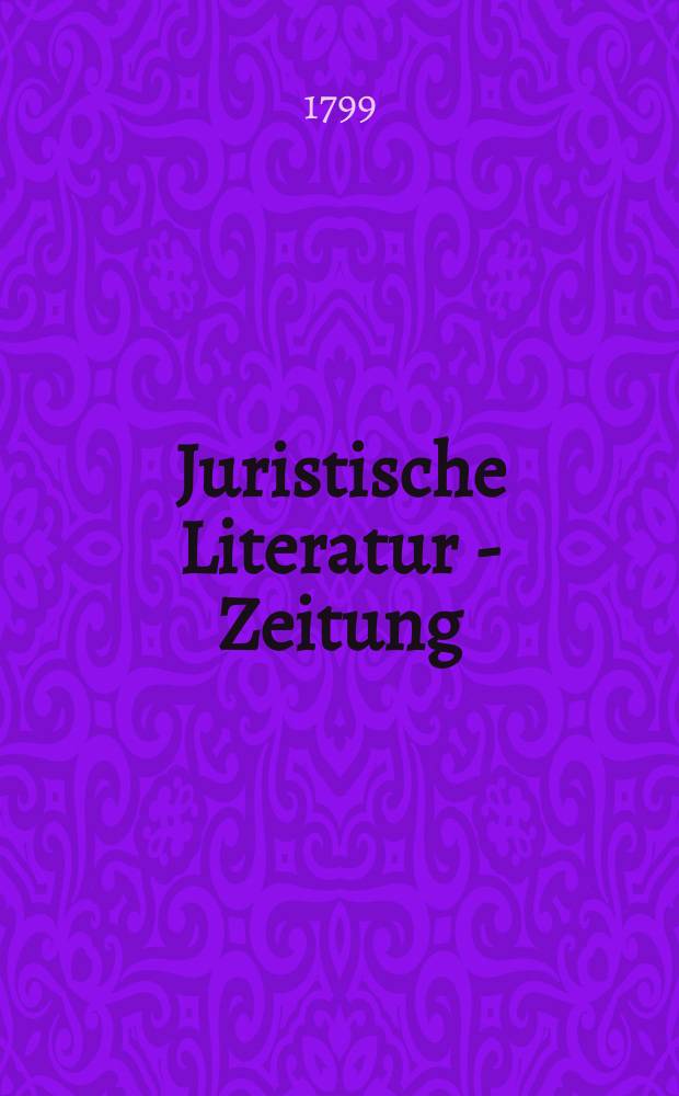 Juristische Literatur - Zeitung