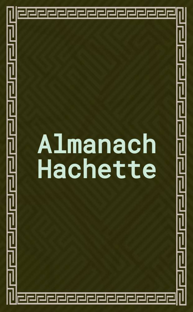 Almanach Hachette
