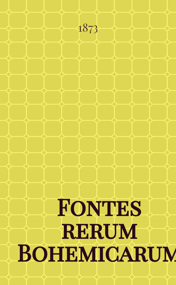 Fontes rerum Bohemicarum