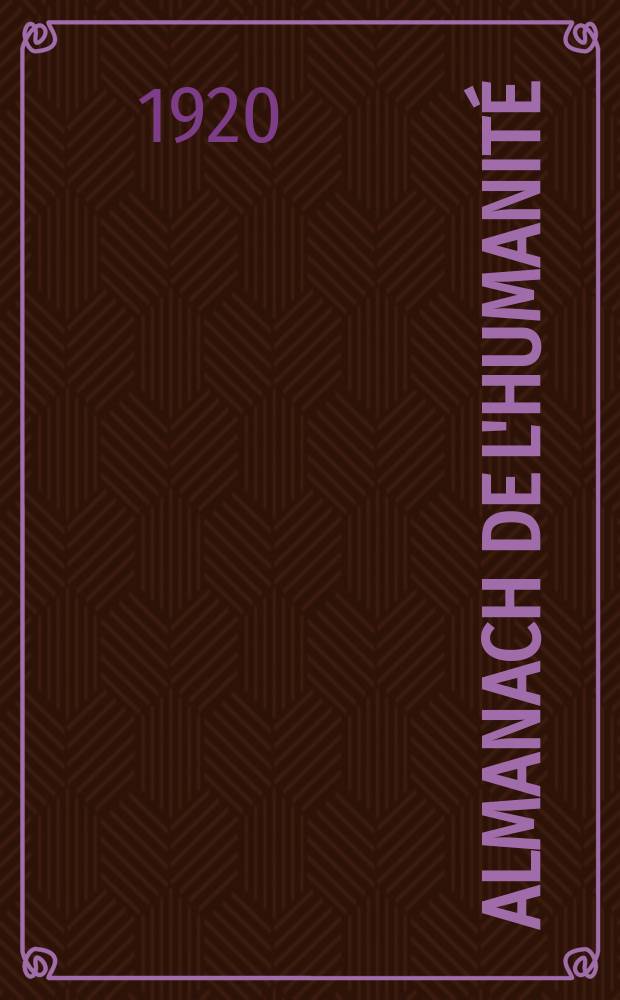 Almanach de l'Humanité